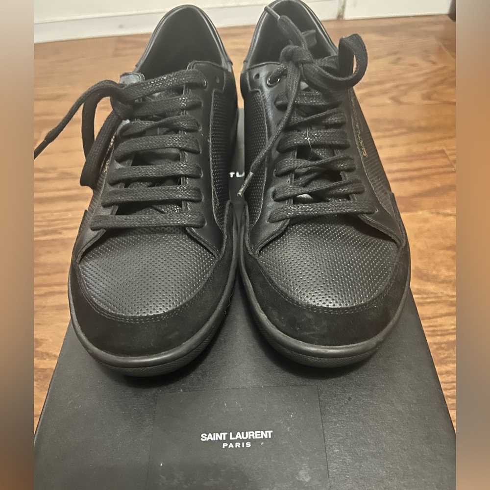 Black YSL mens sneaker. Truly timeless. Made in Italy/